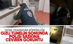 İzmir'de 25 suçtan sabıkası olan şahıs yakalandı! Yatak odasından kömürlüğe çıkan tünelin sonunda polis şaşkına döndü