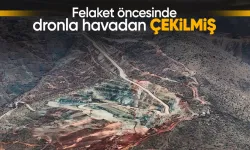 Erzincan'da felaketin yaşandığı maden sahasının önceki görüntüsüne ulaşıldı