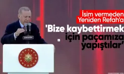 Cumhurbaşkanı Erdoğan törende açıklamalarda bulundu: "Kaybettirmek için paçamıza yapıştılar"