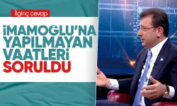 Ekrem İmamoğlu, 2019 yılındaki seçimler öncesi verdiği vaatlerin hatırlatılması üzerine ilginç bir cevap verdi