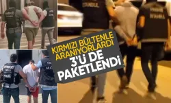 İçişleri Bakanı Yerlikaya duyurdu: Uluslararası seviyede aranan 3 kişi yakalandı