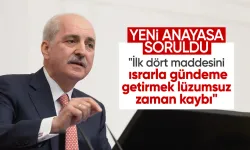 TBMM Başkanı Kurtulmuş'tan ilk dört madde açıklaması