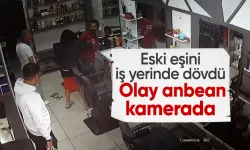 Ankara'da bir kadının eski eşini darbettiği anlar kameralara yansıdı