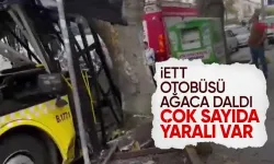 Bahçelievler'de İETT otobüsü kaza yaptı! Olay yerinden ilk görüntü