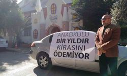 Kiracıya İlginç Protesto Yapıldı! 'Bir Yıldır Kira Ödenmiyor'