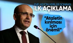 Enflasyon verileri sonrası Bakan Şimşek'ten ilk açıklama: "Ataletin kırılması için önemli"