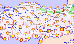Meteorolojiden yarın için yüksek sıcaklık uyarısı! 21 Temmuz Salı Meteoroloji Hava Tahmini