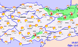 Meteorolojiden yarın için yağış uyarısı! 19 Temmuz Pazar Meteoroloji Hava Tahmini