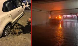 Sağanak İstanbul ve Ankara'da: Yollar çöktü, evleri su bastı