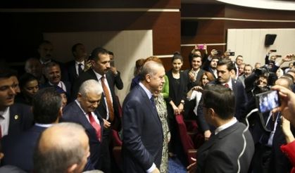 Cumhurbaşkanı Erdoğan'ın AK Parti'ye üye olduğu törenden kareler