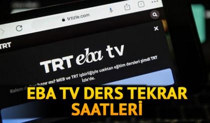 EBA TV tekrar saatleri ne zaman? TRT EBA ders tekrar saatleri açıklandı!