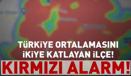 O ilçe alarm veriyor! Türkiye ortalamasının 2 katı