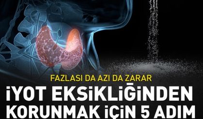 Fazlası da azı da zarar! İyot eksikliğinden korunmak için 5 adım..