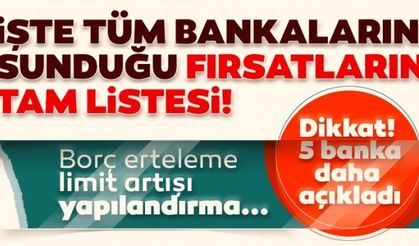 Borç erteleme, limit artışı, yapılandırma... İşte tüm bankaların coronavirüs destek paketleri!