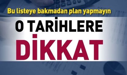 2019 yılı vergi takviminde dikkat edilecek tarihler