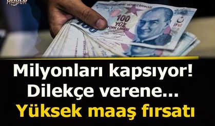 Milyonları kapsıyor! Dilekçe verene yüksek maaş fırsatı...