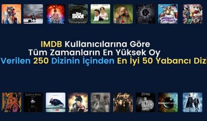 IMDB Kullanıcılarına Göre Tüm Zamanların En Yüksek Oy Verilen 250 Dizinin İçinden En İyi 50 Yabancı Dizi