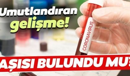 Corona virüs aşısı bulundu mu? İyileşen hastaların kan örnekleri corona virüs aşısı görevi görür mü?