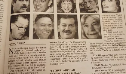 Yıllar önce FETÖ elebaşı Gülen'in kurduğu Vakfın verdiği ödülü reddeden ileri görüşlü ünlüler ve çarpıcı açıklamaları!