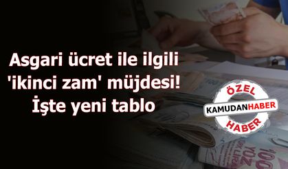 Asgari ücret ile ilgili son dakika gelişmesi! İkinci zam müjdesi geldi, işte tablo...