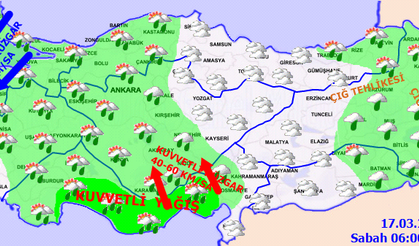 Yağmura Dikkat! Yarın Hava durumu Nasıl Olacak? 16 Mart Gecesi ve 17 Mart için güncel tahminler!