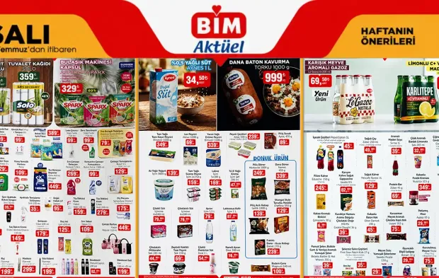 BİM Aktüel'de kaçırılmayacak indirimler! BİM 14 Temmuz 2026 Salı Aktüel
