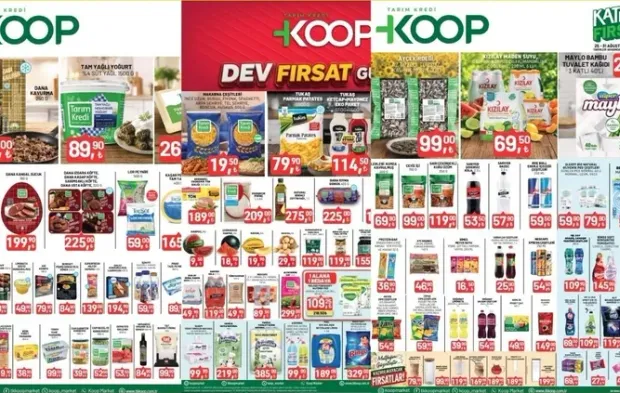 Tarım Kredi KOOP Marketlerde Kat Kat İndirim! Tarım Kredi KOOP Market 31 Ağustos Pazartesi Güncel Aktüel Katalog