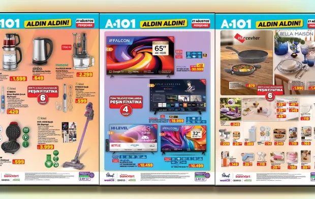 A101 27 Ağustos 2026 Perşembe Aktüel Ürünler Kataloğu