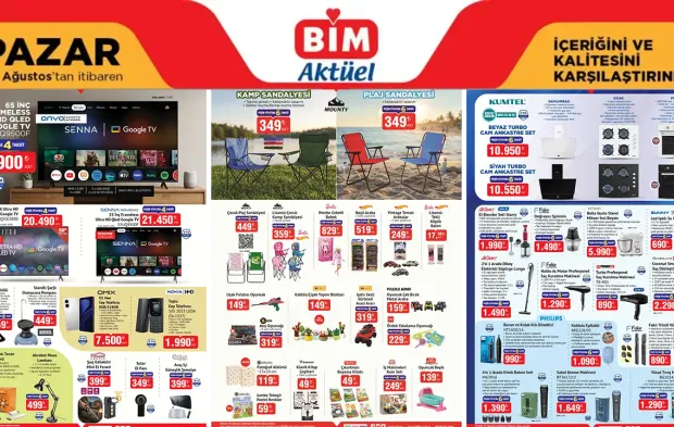 BİM 10 Ağustos 2026 Pazartesi Aktüel Ürünler Kataloğu