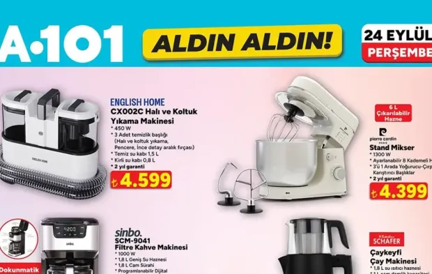 A101 24 Eylül 2026 Perşembe Aktüel Ürünler Kataloğu Yayımda!