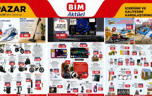BİM 13 Eylül 2026 Pazar Aktüel Ürünler Kataloğu Yayımda!