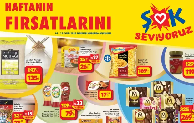 ŞOK 9 Eylül 2026 Çarşamba Fırsatları Aktüel Ürünler Kataloğu Yayımda!