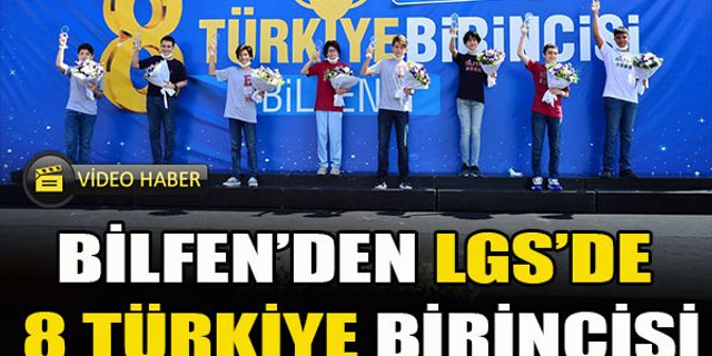 Bilfen'den LGS'de 8 Türkiye birincisi