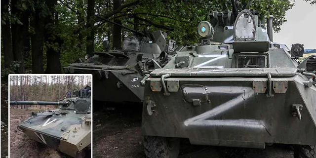 Zırhlı araçlar ve tanklarda işgalin simgesi Z ve V sembolleri dikkat çekti!