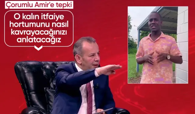 Çorumlu Amir'in "Karabük Üniversitesi" göndermesi, Tanju Özcan'ı kızdırdı