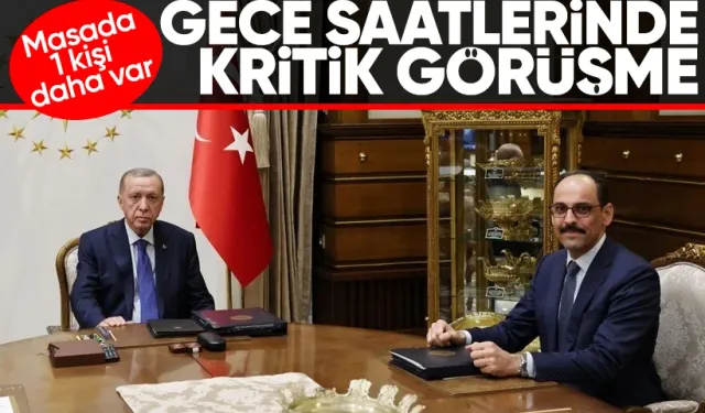 Cumhurbaşkanı Erdoğan, MİT Başkanı Kalın ve Adalet Bakanı Tunç'la görüştü