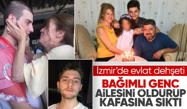 İzmir'de evlat dehşeti! Uyuşturucu bağımlısı genç anne ve babasını öldürüp intihar etti