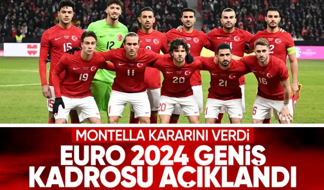 A Milli Futbol Takımı'nın EURO 2024 geniş kadrosu açıklandı