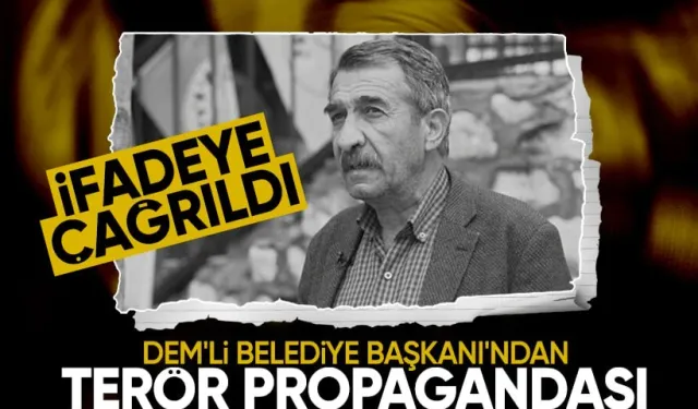 DEM Partili Tunceli Belediye Başkanı'na terör örgütü propagandasından soruşturma