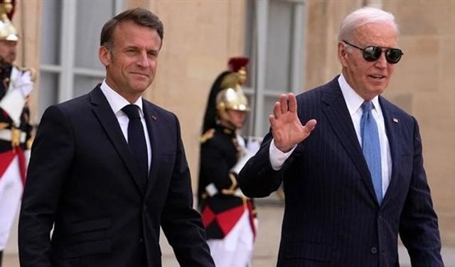 Biden ve Macron'dan yüzlerce Filistinlinin öldürüldüğü operasyona destek