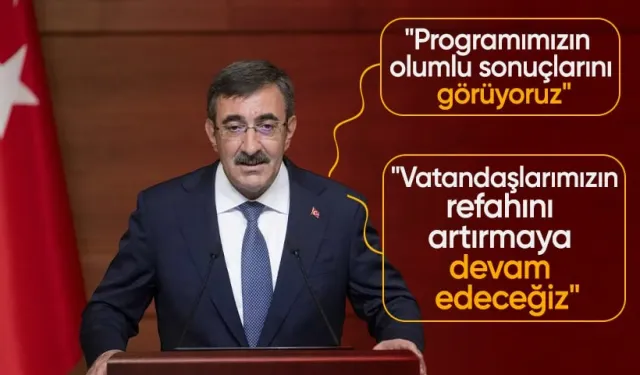 Cevdet Yılmaz: Programımızın Olumlu Sonuçlarını Görmeye Devam Ediyoruz