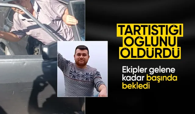 Tartıştığı oğlunu tabancayla öldürüp, ekipler gelene kadar başında bekledi