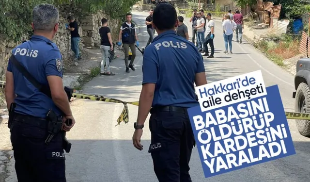 Hakkari'de Aile İçi Tartışma Kanlı Bitti: Baba Öldü, Kardeş Ağır Yaralı