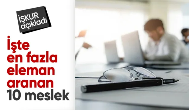 İŞKUR Verileri Açıkladı: En Çok Eleman Aranan Meslekler Sıralandı