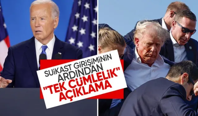 Trump'a yönelik saldırı sonrası Biden'dan tek cümlelik açıklama