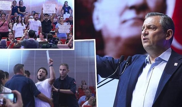 CHP Kurultayı'nda İşçi Protestosu! Özgür Özel, Eylemcileri Salondan Çıkardı