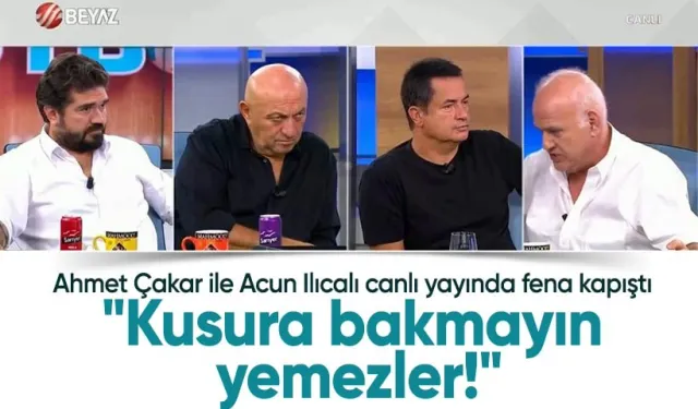 Ahmet Çakar ve Acun Ilıcalı Canlı Yayında Karşı Karşıya Geldi: "Kusura Bakmayın Yemezler!"