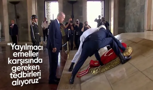 Cumhurbaşkanı Erdoğan'dan Anıtkabir'de Önemli Açıklamalar: Yayılmacı Emellere Karşı Tedbirler Alınacak