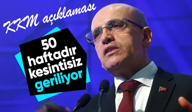 Hazine ve Maliye Bakanı Şimşek: KKM Stokları 50 Haftadır Kesintisiz Geriliyor