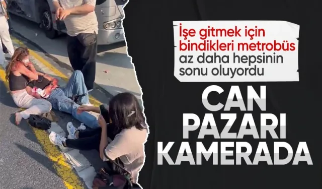 Küçükçekmece'deki Metrobüs Kazasında Yaşanan Can Pazarı Kamerada